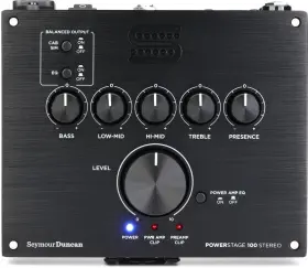 11901-004-b Seymour Duncan Powerstage 100 Stereo 100-watt Guitar Amp Pedal - Black