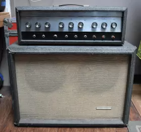 1484 Silvertone 1960s Model Twin Twelve Amplifier With 2x12 Cabinet