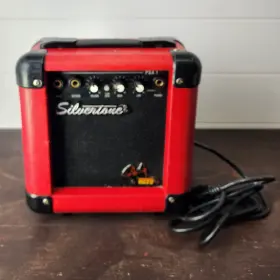 Psa1 Silvertone Psa 1 Paul Stanley Kiss Red 10w Electric Guitar Practice Amp Rare Htf