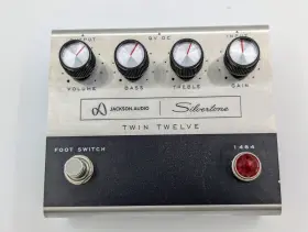 Sp1484-twin12 Silvertone 1484 Twin Twelve Pedal Silver