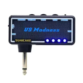 Sonicake 843037100400 Guitar Bass Headphone Amp Mini Amplifier Us Madness Rechar