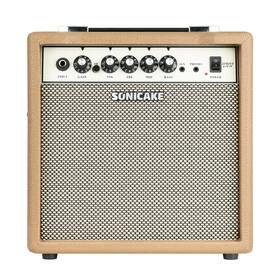 Sonicake Qam-15 Electric Guitar Amplifier With Dual-channel 3-band Eq Compact Practice