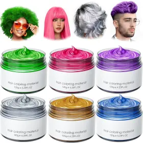 Spw-w1209 Spdoo 6 Colors Temporary Hair Blue&gray&green&gold&purple&pink