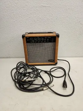 10aa Stagg 10 Watt Acoustic Guitar Amplifier Brown Aa