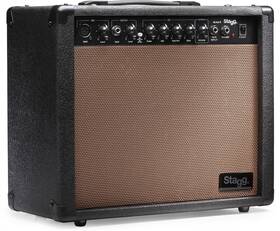 Stagg 282030156371 40-watt Acoustic Guitar Amplifier Combo With Spring Reverb
