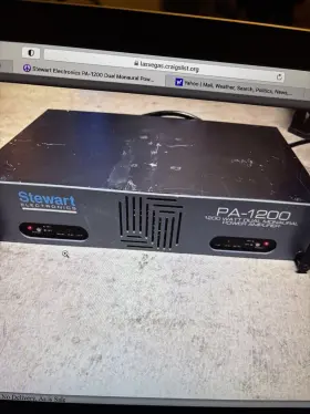 Pa-1200 Stewart Dual Monoaural Power Amp