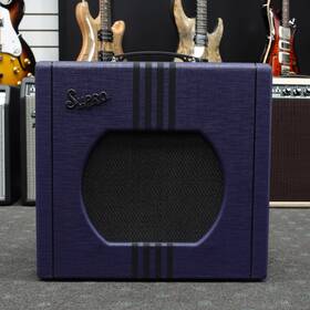 Supro 090405090412 Delta King 12 Combo Tube Amp - Black And Blue Used