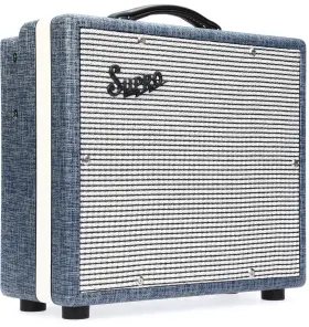1608r Supro Montauk 15-watt 1 X 10-inch Tube Combo Amplifier - Blue Rhino Hide Tolex