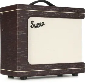 1620rcbur Supro Delegate Custom 1 X 12-inch 25-watt Tube Combo Amplifier - Burgundy