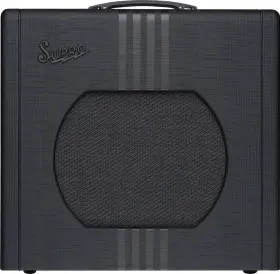 1822r Supro Delta King 12 Guitar Combo Amplifier Black With Stripes