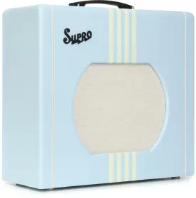 1822rtblc Supro Delta King 12 1 X 12-inch 15-watt Tube Combo Amp - Trinidad Blue