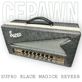 Supro 197881042776 Black Magick Reverb Head Guitar Amplifier Used Vgc
