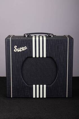 Supro 197881438555 Delta King 10 1 X 10-inch 5-watt Tube Combo Amp - Black And Cream