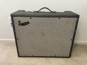 Supro G335s5 Vintage Tube Combo Amplifier C.1960s Usa Made S33585 Works Local Pickup