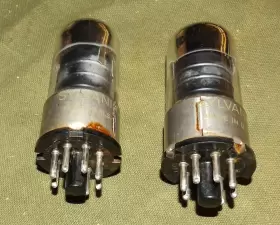Vt-116 Sylvania Pair Of 6sj7 Gt Same Code Tubes For Fender Tweed Champ Princeton Amps