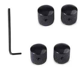 Knob-04 Tbesme Pack Of 4pcs Black Knob Volume Tone Control Knobs Perforated