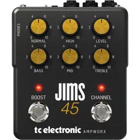 0709-ajm86-001 Tc Electronic Ampworx Jims 45 Preamp Pedal Black