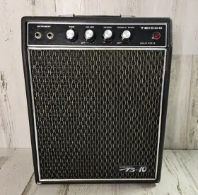 Ts-10 Teisco Vintage Solid State Reverb And Tremolo Guitar Amp 10 Watts Inch