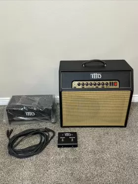 Flexi-50 Thd Electronics Amp Head With Cabinet Cage Foot Switch And Cables Mint