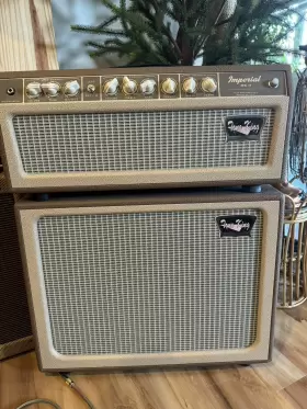 Tone King 763815131412 Imperial Mkii 20-watt Tube Head With Reverb And Attenuator - Cream Used