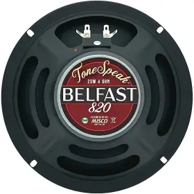 86065-x1 Tonespeak Belfast 820 8 Inch 20w Guitar Speaker 4 Ohm