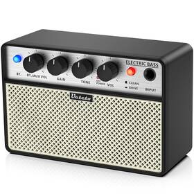 Ueteto 630456179939 10w Mini Bass Amp Portable And Rechargeable Guitar Practice Amplifi