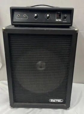 Ub-250pb Univox Vintage Head And Bass Guitar Amplifier - 15 Inch Pro-mac Speaker