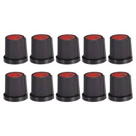 Uxcell 19082200 10pcs 6mm Shaft Hole Knob For Speaker Effect Pedal Amplifier Red