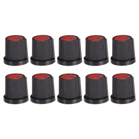 A19082200ux0025 Uxcell 10pcs 6mm Shaft Hole Knob For Speaker Effect Pedal Amplifier Red