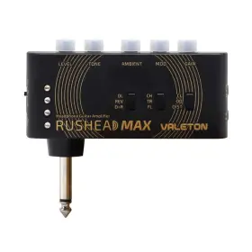 Valeton 888506830211 Rushead Max Usb Chargable Portable Pocket Guitar Bass Headphone Amp C