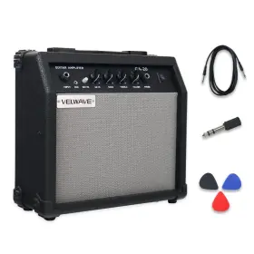 Ytj-01 Velwave Electric Guitar Amplifier 20w Black Portable Smart Amp 6.5ftft Speaker 6.5mm Inch