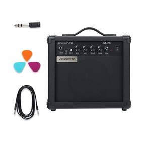 Vendrato Sy-001 Electric Guitar Amplifier 20w Amp Black Color Gain Bass Treble 3.5mm Aux In D