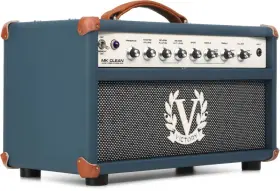 Mkc-wh-cg37-gr-wh-br-br Victory Amplification Mk Clean 100-watt Amplifier Head - Mallard Blue Leather