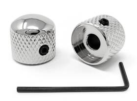 Vintage Forge Vf-rk60m-chr Chrome Metal Rounded Dome Knobs For Electric Guitar And