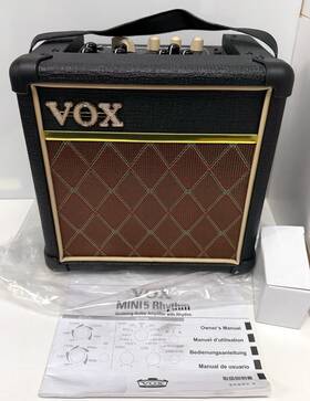 Vox 959112109902 Mini5 Rhythm Modeling Guitar Amplifier With Drum Patterns 5w Amp -new Open Box