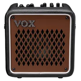 Vox 959112244214 Mini Go 3 3w Portable And Compact Earth Brown Guitar Amp With Vocoder