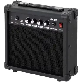Vrbgify 711181701517 Electric Guitar Amplifier 6.5 Inch Speaker Headphone Jack Aux Input Bass