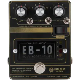 Eb-10 Walrus Audio 197881335250 Preamp/eq/boost Effects Pedal Black Rf