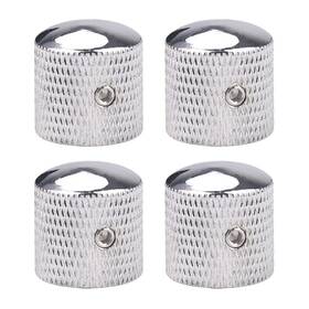 Xiyangjuan 768477612378 4pcs Metal Guitar Knobs Chrome Volume Tone Control Knob