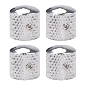 Xiyangjuan 768477612378 4pcs Metal Guitar Knobs Chrome Volume Tone Control Knob