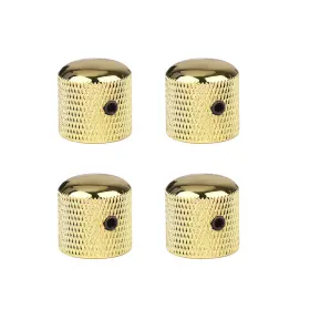 Xiyangjuan 768477612552 4pcs Metal Guitar Knobs Gold Volume Tone Control Dome Knob