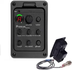 2636335 Yuehuam Acoustic Guitar Eq Equalizer Onboard Preamp Pickup Tuner Shman 301