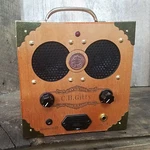 The "copper Cent" Cigar Box Amplifier: Vintage Coin, Classic Look, Awesome Sound New. Price: $99.99.