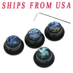 Kaish 4X Screw Abalone Top Black Guitar Hat Metal Bell Knobs For Lp Les Paul New. Price: $24.99.