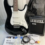 Rockjam RJEG02-SK-BK Superkit Full Size Electric Guitar With MG10 Amplifier, 10W Used. Price: $225.00.
