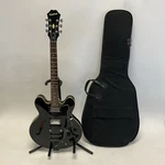 2005 Epiphone Dot-eb Glossy Black Electric Guitar With Reunion Blues Gig Bag Used. Price: $549.99.