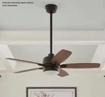Home Decorators Collection Fawndale 46 In. Bronze Ceiling Fan With Led Light Kit Open. Price: $97.88.