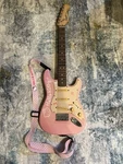 Super Rare 2006 Fender Squier Mini Hello Kitty Electric Guitar Pink W/ Og Strap Used. Price: $400.00.