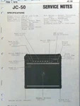 Roland JC-50 Jazz Chorus Guitar Amp Original Service Manual / Schematics Booklet Used. Price: $49.99.