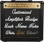 Custom Text Bevelled Badge Emblem Logo For Marshall Guitar Cab Amplifier New. Price: $18.82.